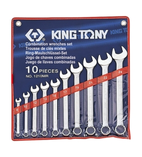 Bộ cờ lê vòng miệng 10 chi tiết 8-24mm Kingtony 1210MR