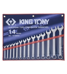 Bộ cờ lê vòng miệng 14 chi tiết 10-32mm Kingtony 1214MR01