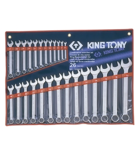 Bộ cờ lê vòng miệng 26 chi tiết 6-32mm Kingtony 1226MR