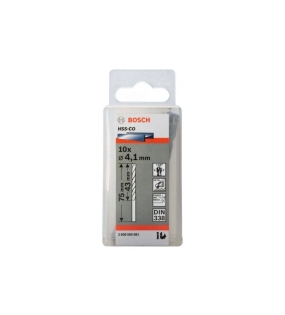 Mũi khoan INOX HSS-Co 4.1mm (hộp 10 mũi) Bosch 2608585881