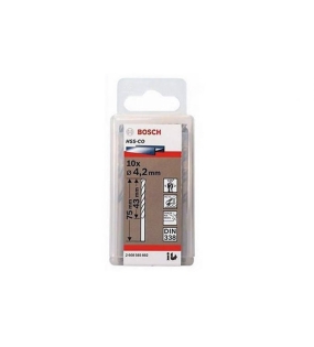 Mũi khoan INOX HSS-Co 4.2mm (hộp 10 mũi) Bosch 2608585882