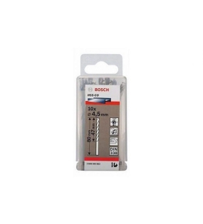 Mũi khoan INOX HSS-Co 4.5mm (hộp 10 mũi) Bosch 2608585883