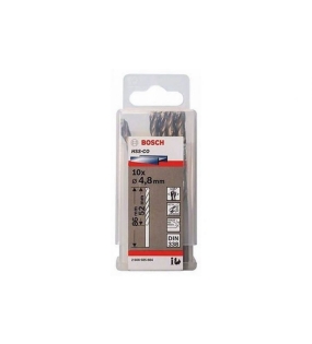 Mũi khoan INOX HSS-Co 4.8mm (hộp 10 mũi) Bosch 2608585884