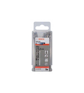 Mũi khoan INOX HSS-Co 5.1mm (hộp 10 mũi) Bosch 2608585886