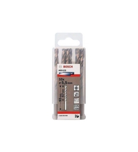 Mũi khoan INOX HSS-Co 5.5mm (hộp 10 mũi) Bosch 2608585888