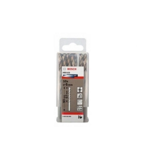 Mũi khoan INOX HSS-Co 6mm (hộp 10 mũi) Bosch 2608585889