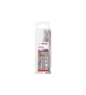 Mũi khoan INOX HSS-Co 9mm (hộp 5 mũi) Bosch 2608585896