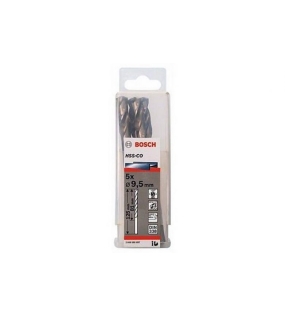 Mũi khoan INOX HSS-Co 9.5mm (hộp 5 mũi) Bosch 2608585897