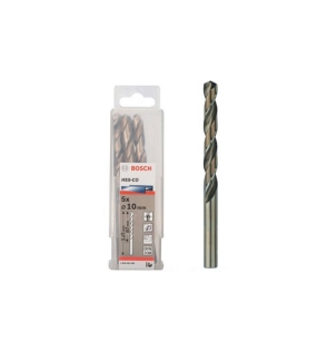 Mũi khoan INOX HSS-Co 10mm (hộp 5 mũi) Bosch 2608585898