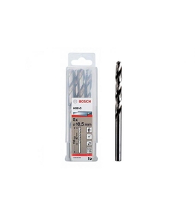 Mũi khoan sắt HSS-G 10.5mm (hộp 5 mũi) Bosch 2608595078