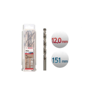 Mũi khoan sắt HSS-G 12.0mm (hộp 5 mũi) Bosch 2608595081
