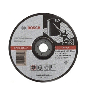 Đá mài inox 180x6x22.2mm Bosch 2608600540