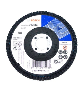 Đĩa nhám xếp Alox P80 Ø100mm Bosch 2608601677