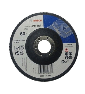 Đĩa nhám xếp Alox P60 Ø125mm Bosch 2608601689