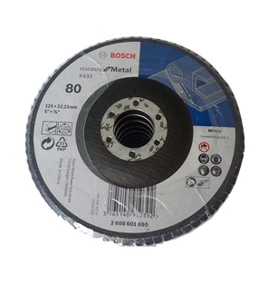 Đĩa nhám xếp Alox P80 Ø125mm Bosch 2608601690
