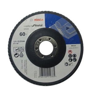 Đĩa nhám xếp Alox P60 Ø180mm Bosch 2608601693
