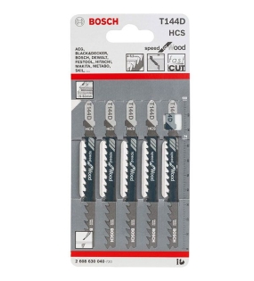 Lưỡi cưa lọng T 144 D &#8211; Gỗ 5 lưỡi Bosch 2608630040