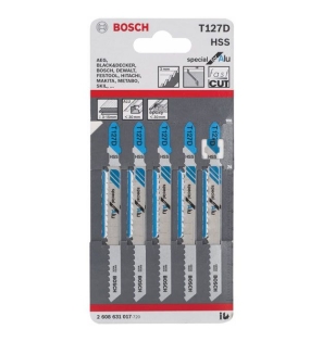 Lưỡi cưa lọng T 127 D &#8211; Nhôm 5 lưỡi Bosch 2608631017