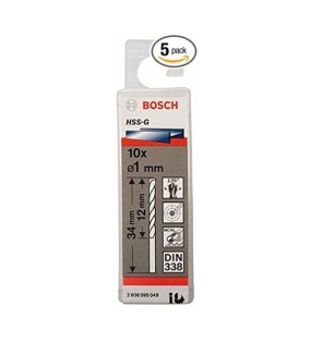 Mũi khoan sắt HSS-G 2.2mm (hộp 10 mũi) Bosch 2608595052