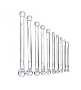 Cờ lê 2 đầu vòng 75° hệ MET (bộ 10 chi tiết) Stanley 87-617-3