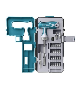 Bộ tua vít chữ T 25 chi tiết Total TACSD30256