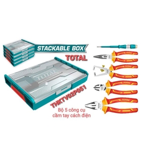 Bộ 5 công cụ cầm tay cách điện Total THKTV02P051