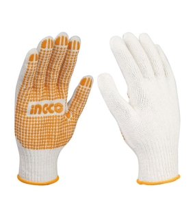 Găng Tay Dệt Kim và Có Đốm Chấm Nhựa PVC INGCO HGVK05
