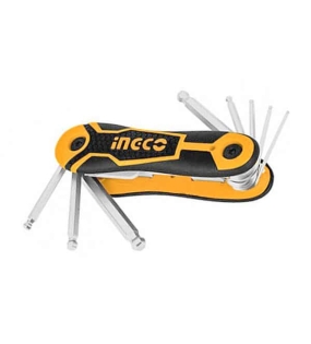 Bộ 8 Chìa Lục Giác Đầu Tròn 2-8mm INGCO HHK14082