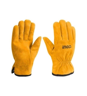 Găng tay vải da 10in INGCO HGVC02