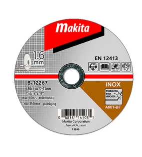 Đá cắt mỏng 180&#215;1.6&#215;22 Makita B-12267