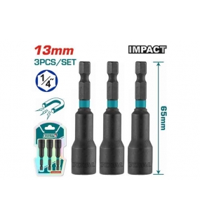 Bộ mũi bắn tôn 3 chi tiết 1/4" Total TAC271331