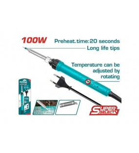 Mỏ hàn chì đầu thẳng nhọn điều chỉnh nhiệt độ Total TET1100831