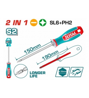 Bộ tua vít 2 trong 1 chất liệu S2 THT250266