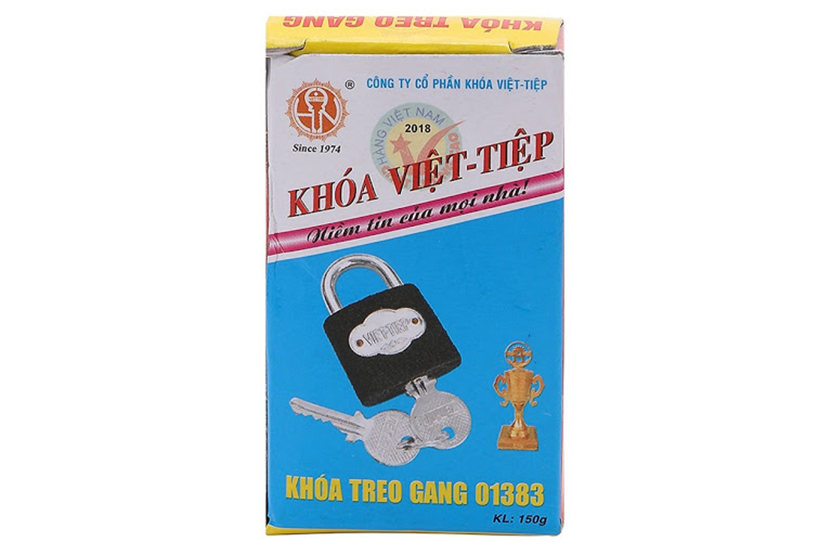 Khoá treo gang bấm Việt Tiệp 01383