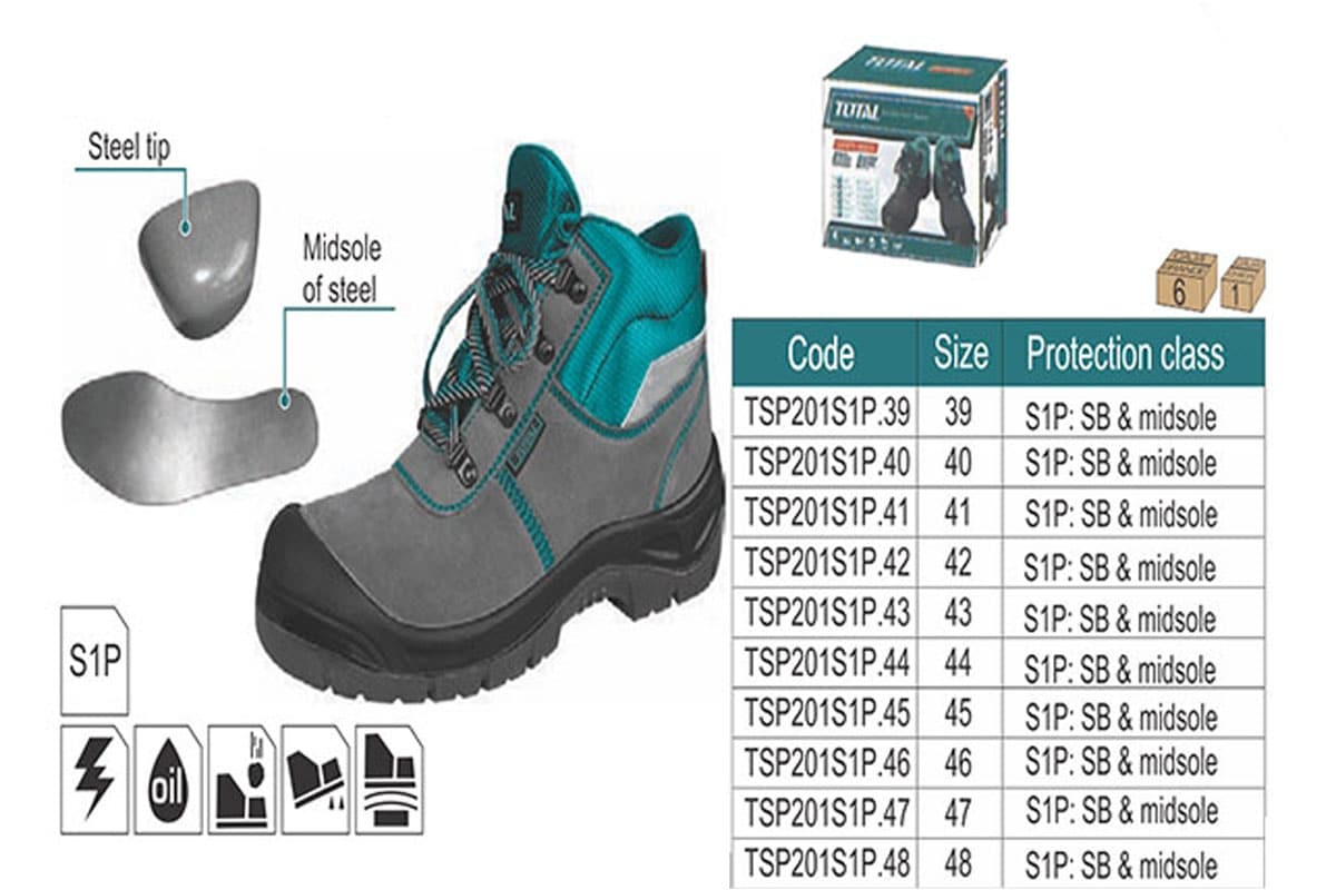 Giày bảo hộ size 42 Total TSP201SB.42