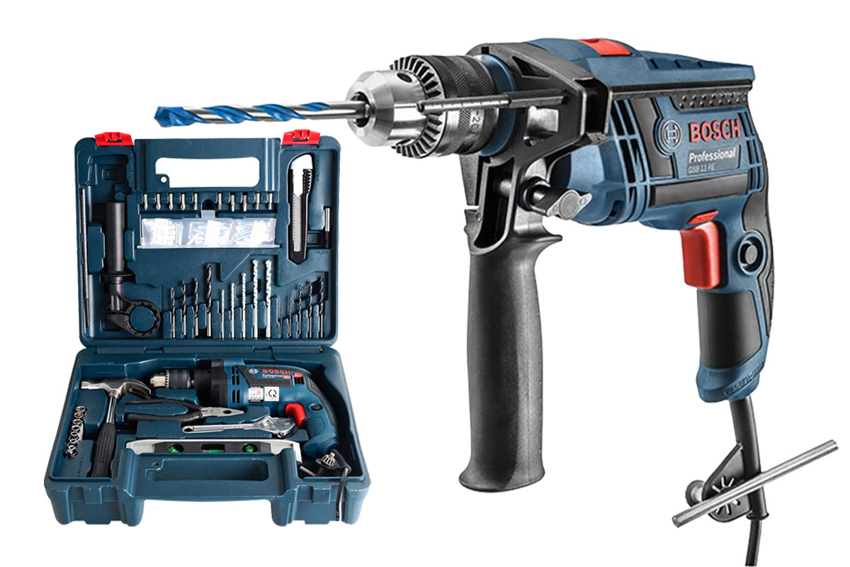 Máy khoan động lực 13mm Bosch GSB 13 RE (SET 100)