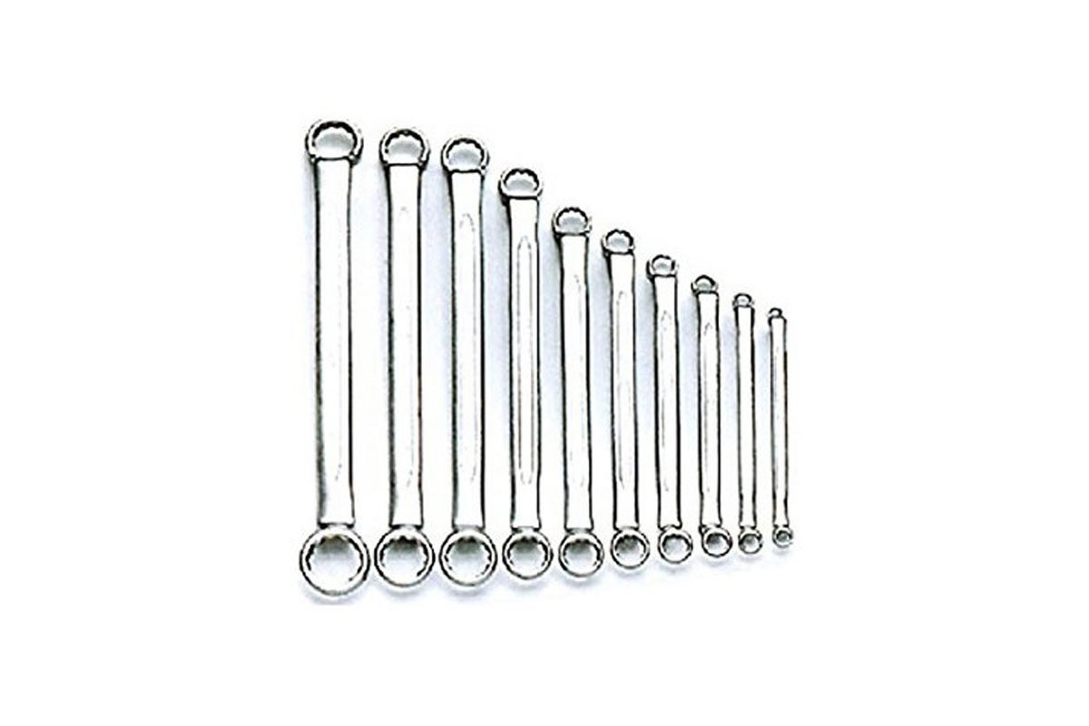 Cờ lê 2 đầu vòng 75° hệ MET (bộ 10 chi tiết) Stanley 87-617-3