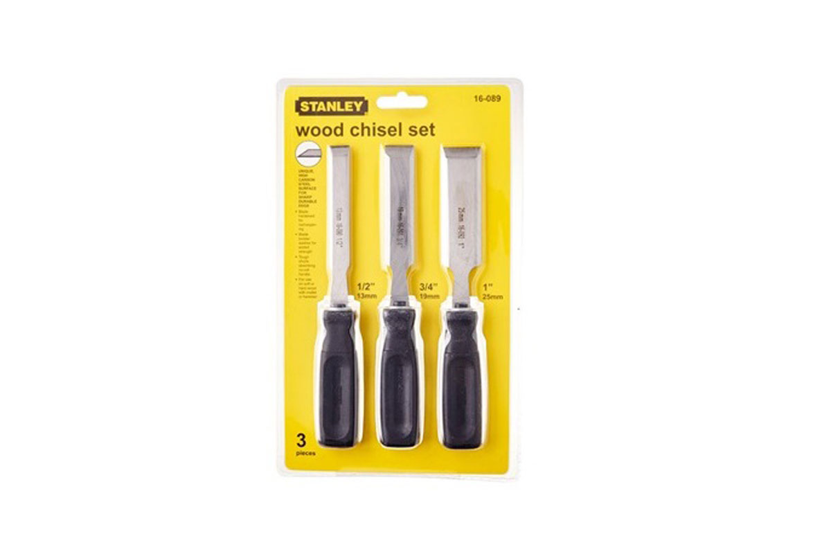 Đục gỗ cầm tay bộ 3 cái (13,19,25mm) Stanley 16-089