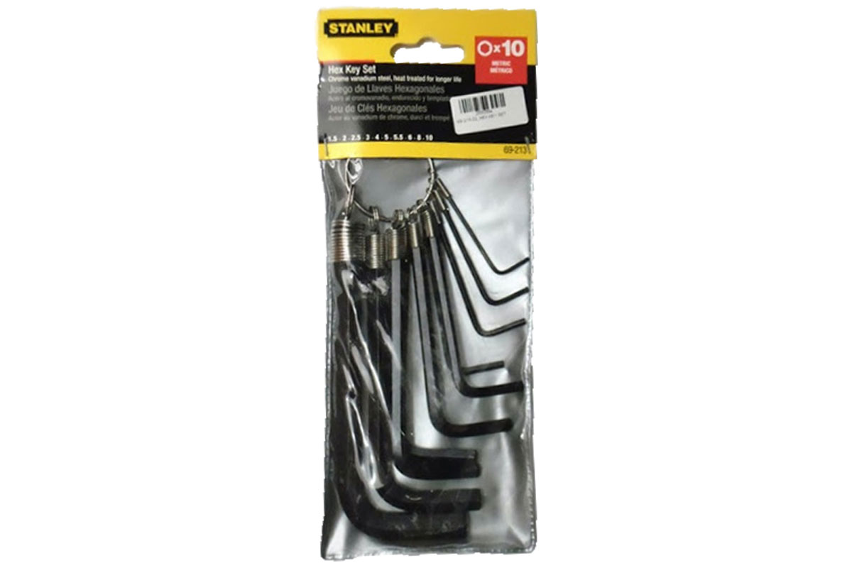 Lục giác hệ in, 10 chi tiết Stanley 69-230