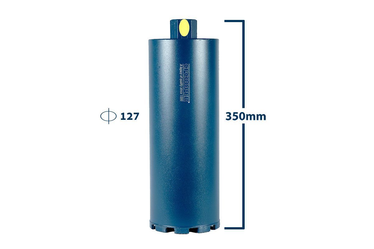 Mũi khoan rút lõi bê tông Ø127x350mm CFCooper DCB127350