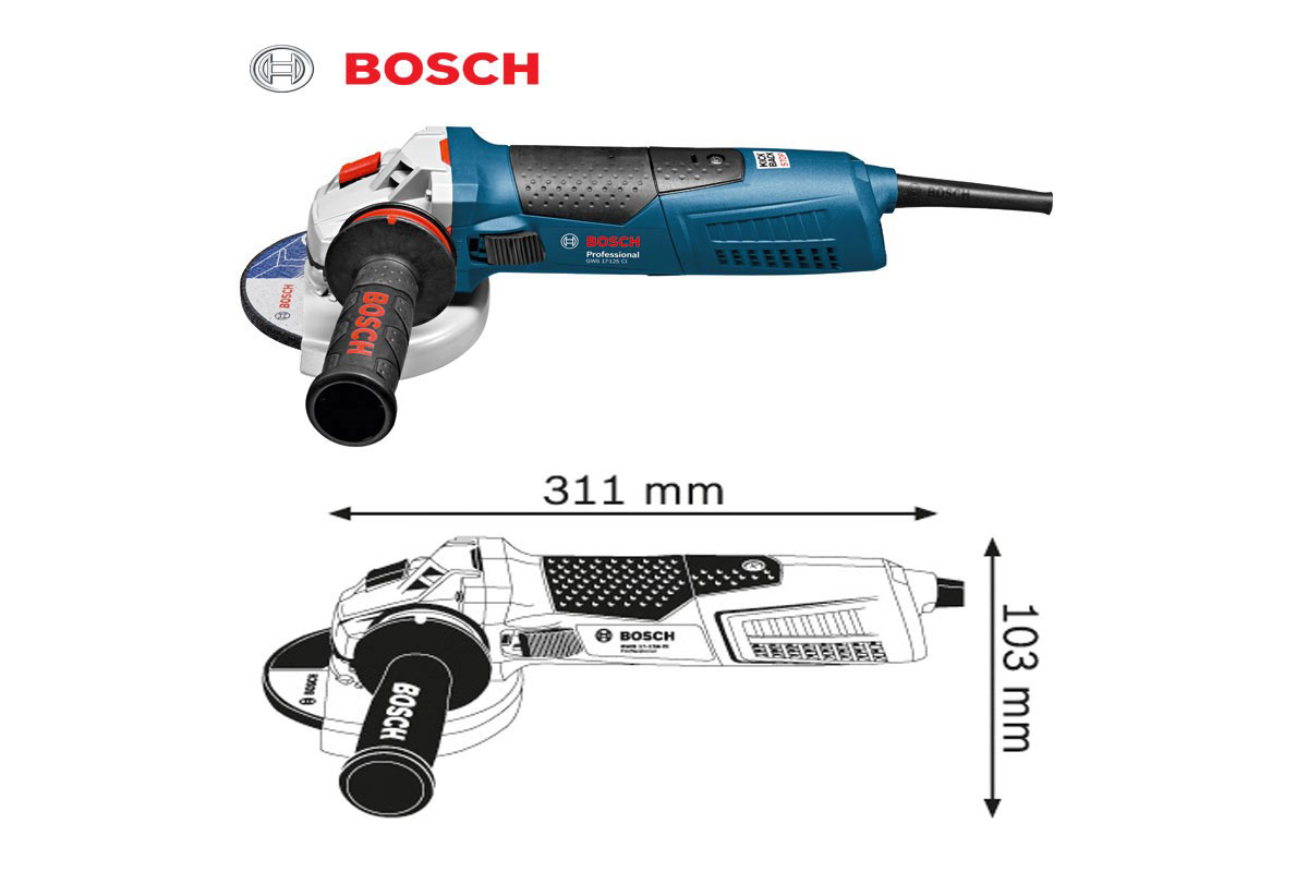 Máy mài góc 125mm Bosch GWS 17-125 CI