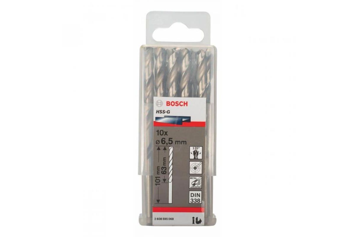 Mũi khoan sắt HSS-G 6.5mm (hộp 10 mũi) Bosch 2608595068