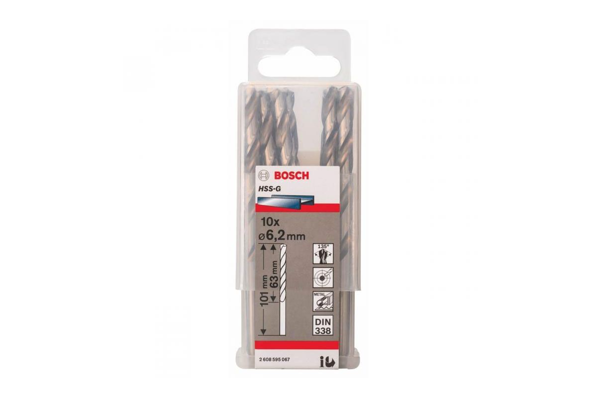 Mũi khoan sắt HSS-G 6.7mm (hộp 10 mũi) Bosch 2608595336