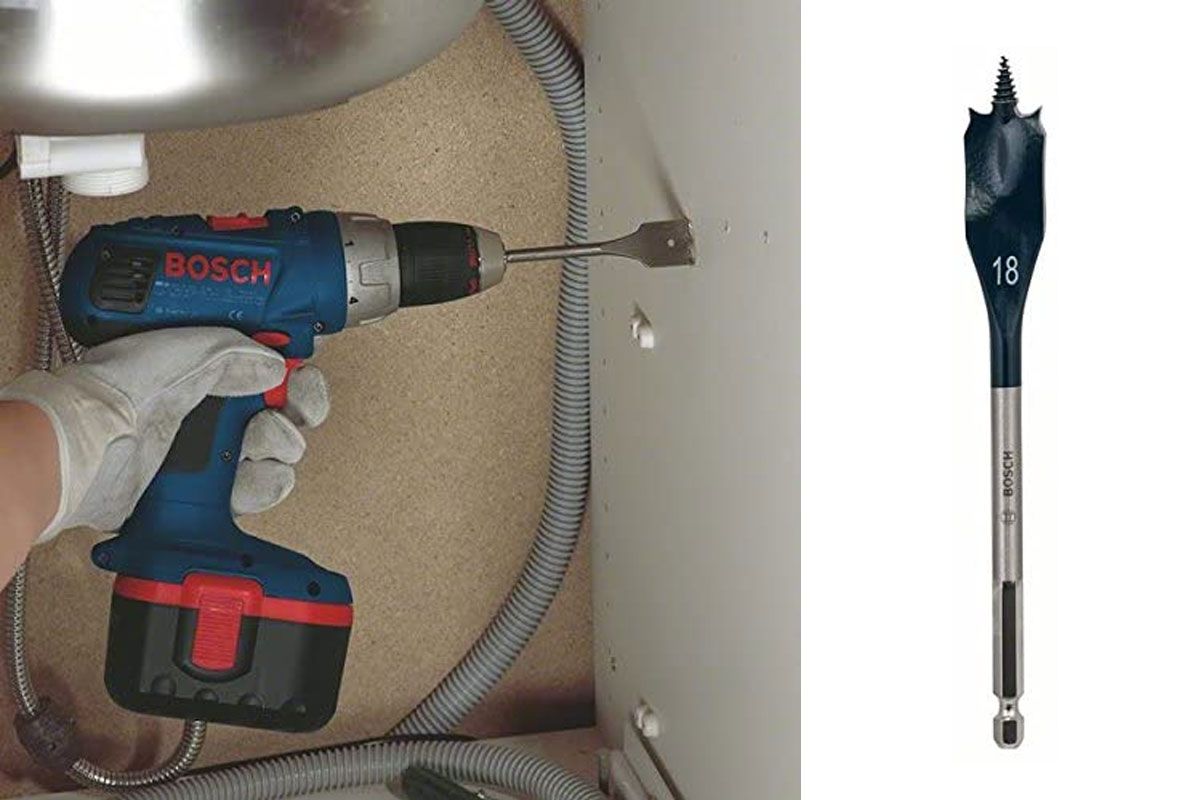 Mũi khoét gỗ đuôi cá 18x152mm Bosch 2608595489