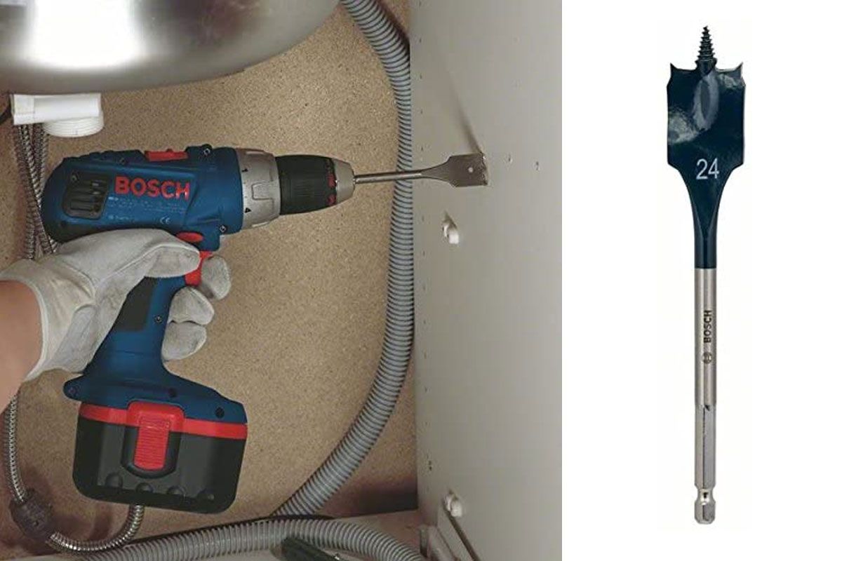 Mũi khoét gỗ đuôi cá 24x152mm Bosch 2608595493