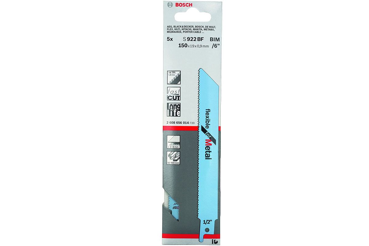 Lưỡi cưa kiếm S 922 BF - Sắt 5 lưỡi Bosch 2608656014