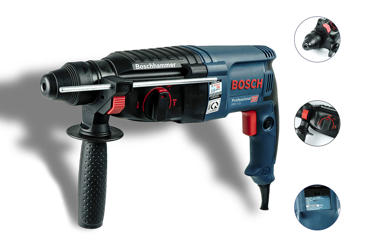 Máy khoan bê tông 2 chức năng Bosch GBH 2-26 E