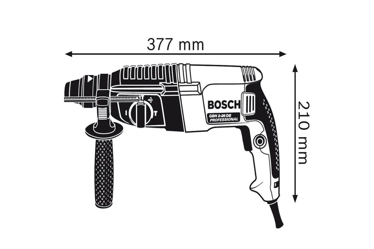 Máy khoan bê tông 3 chức năng Bosch GBH 2-26 DE