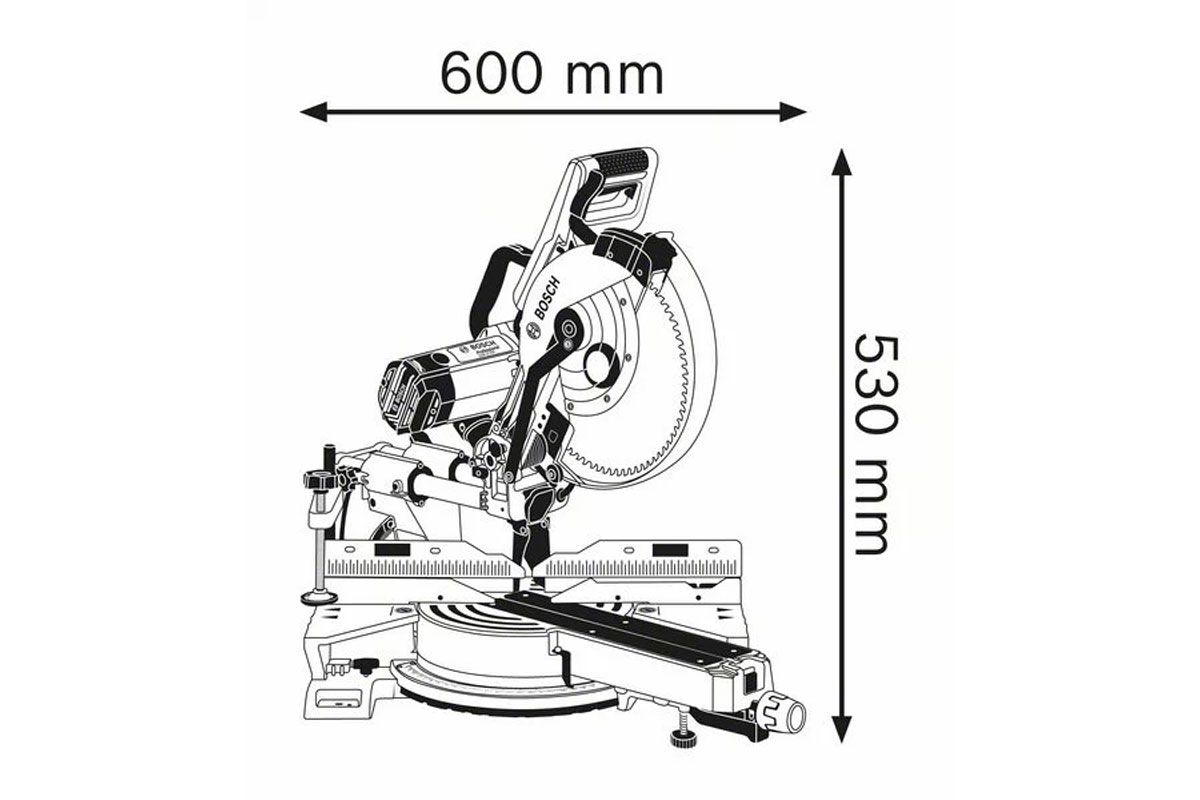 Máy cắt nhôm thanh trượt 305mm Bosch GCM 12 SDE