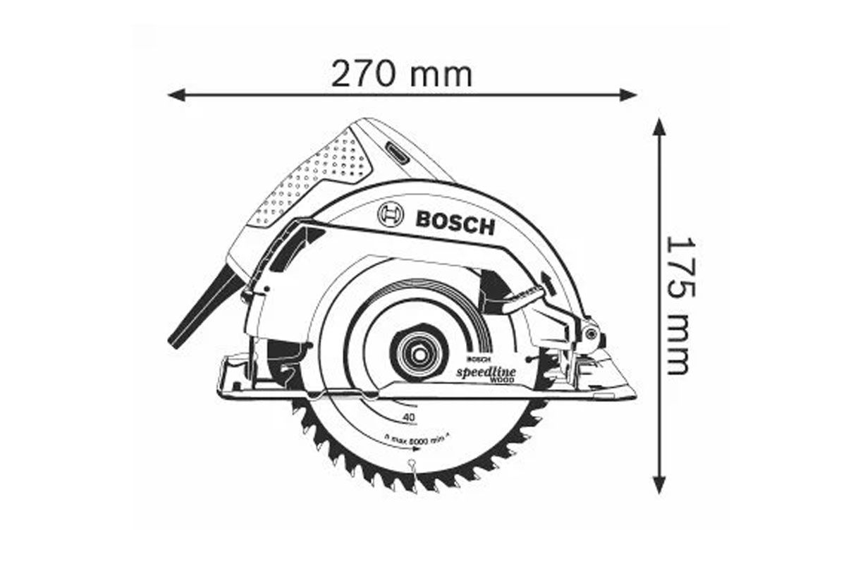 Máy cưa đĩa 184mm Bosch GKS 7000